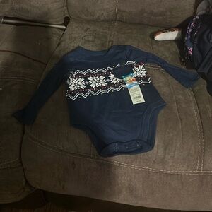 NWT blue long sleeve onsie
